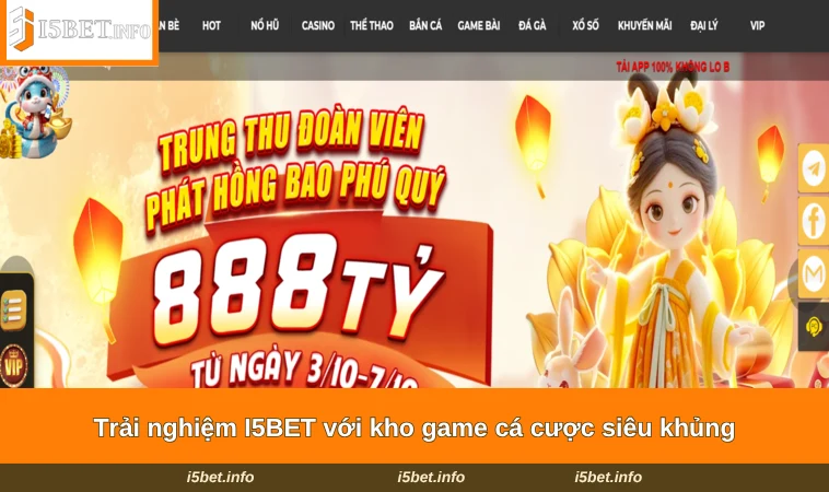Trải nghiệm I5BET với kho game cá cược siêu khủng