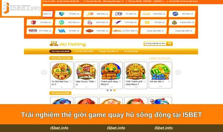 Trải nghiệm thế giới game quay hũ sống động tại I5BET