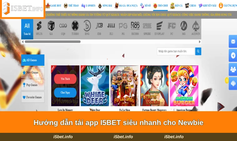 Hướng dẫn tải app I5BET siêu nhanh cho Newbie