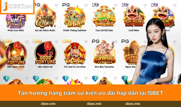 Tận hưởng hàng trăm sự kiện ưu đãi hấp dẫn tại I5BET